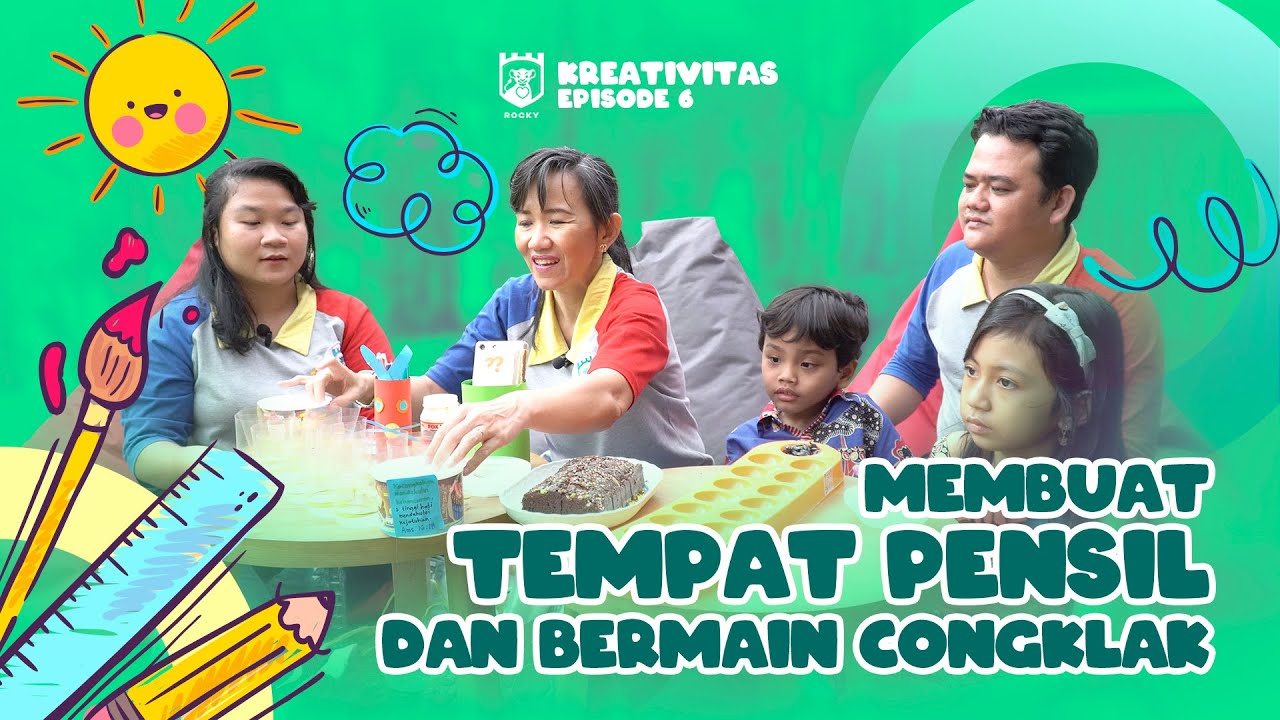 Kreativitas Rocky (Episode 6) - Bekreasi Membuat Kotak Pensil dan Bermain Congklak